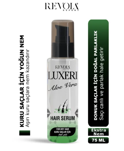 Luxeri Aloe Vera Serum - Intense Moisturization for Dry and Dull Hair 75ML