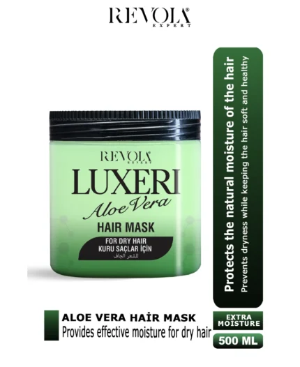 Luxeri Aloe Vera Hair Mask - Deep Moisturizing Treatment for Dry Hair 500ML