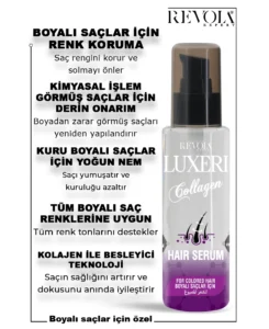 Luxeri Kolajen Serumu - Boyalı Saçlar için Renk Koruma ve Besleyici Bakım 75ML