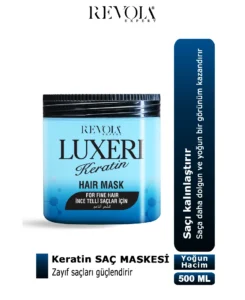 Luxeri Keratin Saç Maskesi - İnce ve Zayıf Saçlar İçin Canlandırıcı Çözüm 500ML