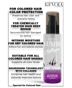 Luxeri Collagen Serum - Color Protection and Nourishment for Dyed Hair 75ML