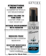 Luxeri Keratin Serum - Volumizing and Smoothing Care for Weak Hair 75ML