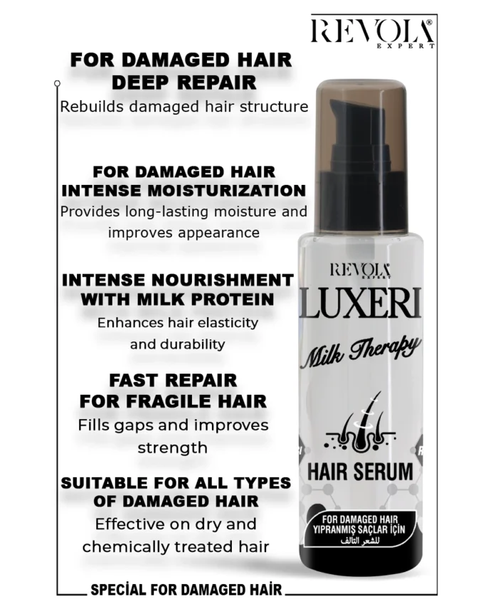 Luxeri Milk Serum - Deep Repair and Strengthening for Damaged Hair