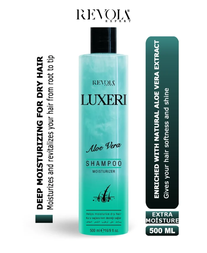 Revola Luxeri Aloe Vera Shampoo Deep Moisturizing for Dry Hair 500ML